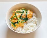 スタミナたっぷり！中華風の二色丼作り方7写真