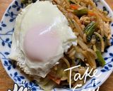 小松菜とキャベツの横手焼きそば風ソバメシ作り方5写真