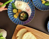 春菊とえびのアヒージョ風作り方3写真