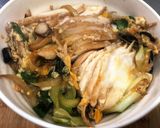 業務スーパースモークチキンで葱ダク親子丼作り方4写真