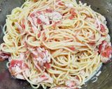 塩麹で冷製トマトパスタ作り方9写真