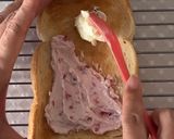 ハートのいちごとクリームチーズのトースト作り方4写真