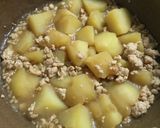 フライパンでじゃが芋のそぼろ煮作り方6写真