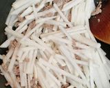 大根を食べるキムチ納豆スープ☆味噌豚骨風作り方3写真