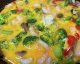 夏野菜と小海老のスパニッシュオムレツ作り方4写真