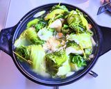 シーフード餅白菜鍋作り方6写真