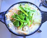 シーフード餅白菜鍋作り方9写真