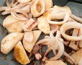 イカと長芋のガーリックレモン醤油炒め作り方3写真