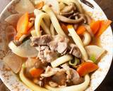 お一人様！煮込うどんにほんのり洋風隠し味作り方3写真