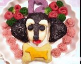 可愛いわんこのバースデープレート♪作り方4写真