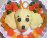 可愛いわんこのバースデープレート♪作り方5写真