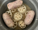 ソーセージと蓮根の炊き込みご飯作り方1写真
