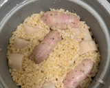 ソーセージと蓮根の炊き込みご飯作り方2写真