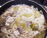 簡単★豚肉とキャベツと豆腐のうどん煮込み作り方3写真