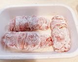 とろ〜りチーズとキムチの豚肉ロール巻作り方6写真