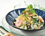 エビとお豆のチャウダー風パスタ作り方8写真