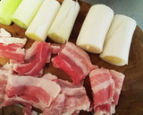 ◆簡単♡豚肉と長ねぎのポン酢炒め◆作り方1写真