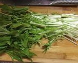 水菜とサバの味噌煮のサラダ作り方1写真