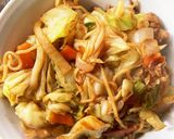 お一人様！市販の焼きそばにさっぱり隠し味作り方1写真