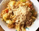 お一人様！市販の焼きそばにさっぱり隠し味作り方2写真