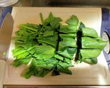 ほうれん草とベーコンのクリームパスタ作り方1写真