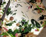 ほうれん草とベーコンのクリームパスタ作り方5写真