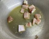 焼き鰤、焼きキャベツ、みょうがの冷製作り方1写真