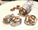 1番シンプル☆ざくざく滑らかチョコサラミ作り方8写真