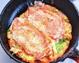 味付きロース肉のお好み焼き作り方8写真