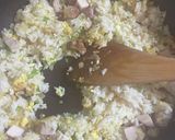 鶏ハムチャーハン作り方3写真