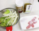 白菜とソーセージのミルクパスタ作り方3写真