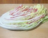 豚バラ肉と白菜のレンチン♪ミルフィーユ作り方2写真