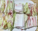 豚バラ肉と白菜のレンチン♪ミルフィーユ作り方3写真