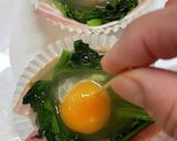 お弁当にほうれん草の巣篭もり玉子作り方4写真