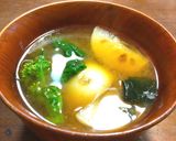 甘くて香りが良く崩れない焼き蕪のお味噌汁作り方13写真