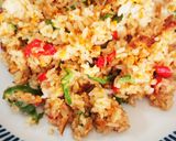 豆板醤と甜麺醤で美味しい炒飯作り方7写真