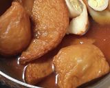おでんで使わなかった味天をめんつゆで煮た作り方1写真