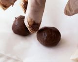 レンジ3分！チョコスノーボール風クッキー作り方3写真