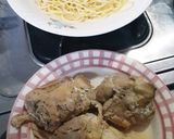 簡単★青じそソースの鶏肉ステーキとパスタ作り方3写真