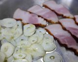 燻製ベーコンのぺぺたま作り方3写真