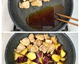 ＊ご飯進む甘辛＊鶏肉とさつま芋の照り焼き作り方6写真