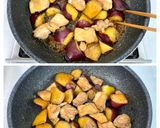＊ご飯進む甘辛＊鶏肉とさつま芋の照り焼き作り方8写真