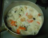 寒い日に！ワン鍋・中華鶏つくね牛乳スープ作り方3写真