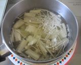 5分で完成！エノキと崩し豆腐の卵スープ作り方2写真