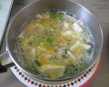 5分で完成！エノキと崩し豆腐の卵スープ作り方4写真