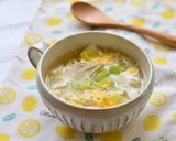 5分で完成！エノキと崩し豆腐の卵スープ作り方5写真
