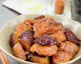 ＊ご飯進む甘辛＊鶏肉とさつま芋の照り焼き作り方9写真