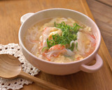 とろみつき！かに玉豆腐の中華風スープ作り方6写真