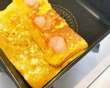 応援弁当☆ハートやお星様のハム卵焼き♡☆作り方6写真