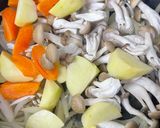 縮みほうれん草と鮭の甘酒クリームシチュー作り方5写真